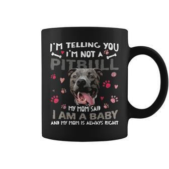Funny Pitbull Baby Dog Mom Mother Pittie Dogs Lover V2 Coffee Mug - Seseable