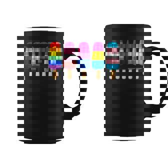 Funny Popsicles Ice Creams Rainbow Flag Lgbt Summer Vacation Coffee Mug - Thegiftio UK
