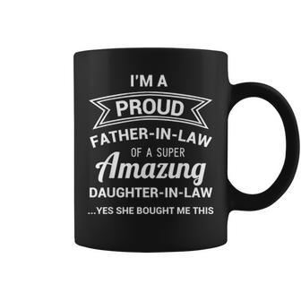 Funny Proud Father In Law Dad Fathers Day Gift Ideas V2 Coffee Mug - Seseable
