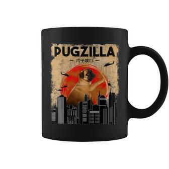 Funny Pug Pugzilla Funny Dog Pug Coffee Mug - Seseable
