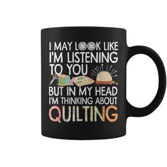 Funny Quilting For Women Grandma Quilter Sewing Seamstress Coffee Mug | Mazezy