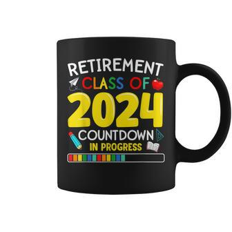 Funny Retirement Class Of 2024 Countdown In Progress Teacher Coffee Mug | Mazezy