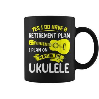 Funny Retirement Ukulele Player Guitar Coffee Mug | Mazezy
