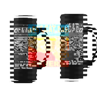 Funny Retro Best Cat Dad Ever Vintage Mens Dads Kitty Lovers V2 Coffee Mug - Seseable