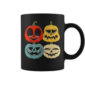 Funny Retro Vintage Halloween Pumpkin Women Men Kids V3 Coffee Mug - Thegiftio UK