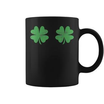 Funny Shamrock Boobs St Patricks Day Coffee Mug | Mazezy CA