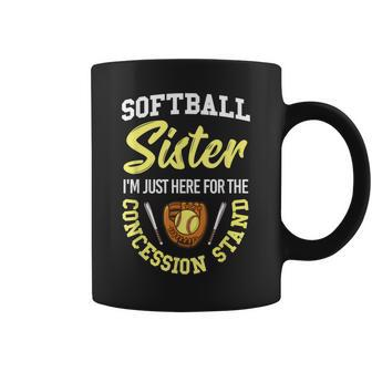 Funny Softball Softball Player Gifts Softball Sister Coffee Mug - Seseable