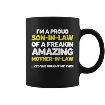 Funny Son In Law Fathers Day Gift From Mother In Law Coffee Mug - Thegiftio UK