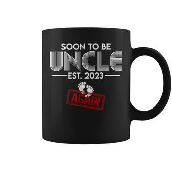 Funny Soon To Be Uncle Again 2023 Gender Reveal Pregnancy Coffee Mug | Mazezy DE
