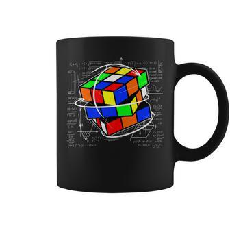 Funny Speed Cubing Puzzle Lovers Cube Youth Adult Math Cuber Coffee Mug - Seseable