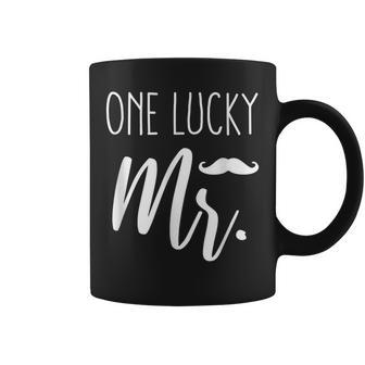 Funny St Patricks Day Couples Matching One Lucky Mr Coffee Mug - Seseable