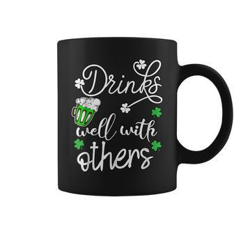 Funny St Patricks Day Drinks Well With Other Coffee Mug - Seseable