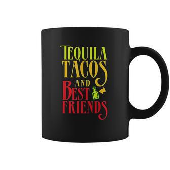 Funny Taco Gift Retro Taco Tequila Tacos And Best Friend Coffee Mug - Thegiftio UK