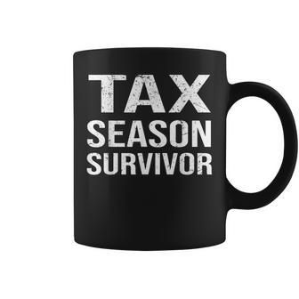 Funny Tax Season Survivor Tax Day Tee Gift Coffee Mug | Mazezy