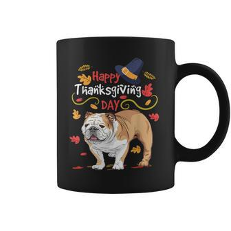 Funny Thanksgiving Gifts For Dog Mom Dad English Bulldog Coffee Mug | Mazezy