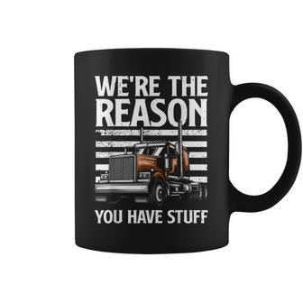 Funny Trucker Design For Men Women Semi Truck Driver Lover Coffee Mug | Mazezy