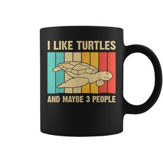 Funny Turtle Design Sea Turtle Lover Men Women Boys Girls Coffee Mug - Seseable