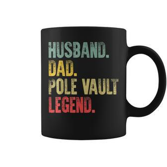 Funny Vintage Husband Dad Pole Vault Legend Retro Gift For Mens Coffee Mug | Mazezy