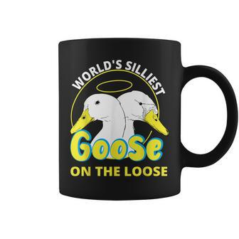 Funny Worlds Silliest Goose On The Loose For Women Coffee Mug | Mazezy