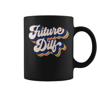 Future Dilf Retro Hot Dad Vintage Mens Future Dilf Coffee Mug - Seseable