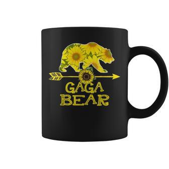 Gaga Bear Funny Sunflower Mother Father Gifts Coffee Mug - Seseable