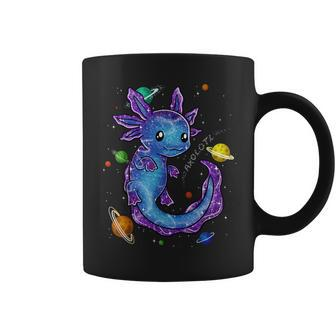 Galaxy Axolotl Funny Goth Space Purple Blue Japan Girl Woman Coffee Mug - Thegiftio UK