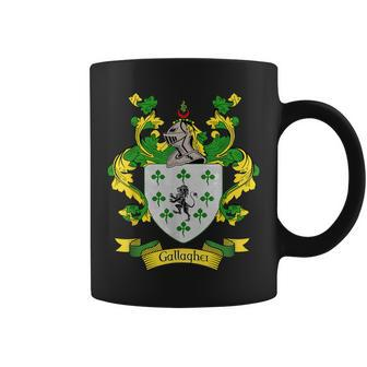 Gallagher Coat Of Arms | Gallagher Surname Family Crest Coffee Mug - Seseable