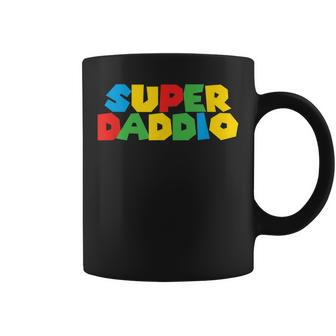 Gamer Daddio Funny Super Dad Funny Fathers From Wife & Kids Coffee Mug - Thegiftio UK