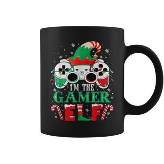 Gamer Elf Matching Family Christmas Lights Funny Xmas Gaming Coffee Mug - Thegiftio UK
