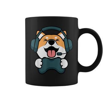 Gamer Hund Shiba Inu Gaming Zocken Nerd Lustig Kawaii Zocker Tassen - Seseable