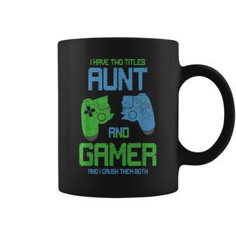 Gamer Mom Aunt Gift Idea Video Games Lover Aunt Gaming Coffee Mug | Mazezy