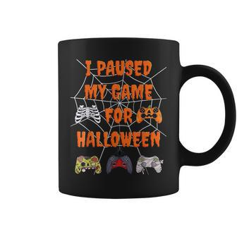 Gaming I Paused My Game For Halloween Funny Gamer Boys Kids V3 Coffee Mug - Thegiftio UK