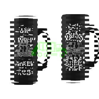 Garbage Truck Easily Distracted By Garbage Trucks Coffee Mug | Mazezy