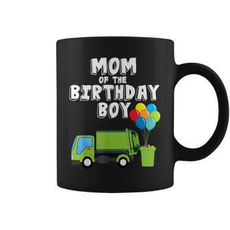 Garbage Truck Mom Birthday Boy Balloons Birthday Party Coffee Mug - Seseable