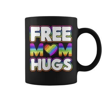 Gay Pride Mom Lgbtq Gift Design For Free Mom Hugs Coffee Mug - Seseable