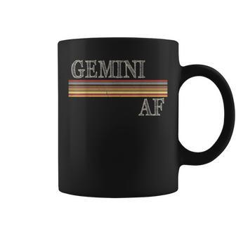Gemini Af Funny Birthday T May & June Reto Coffee Mug | Mazezy