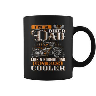 Gentlemen Funny Im A Biker Dad Saying Motorcycle Gift For Mens Coffee Mug | Mazezy
