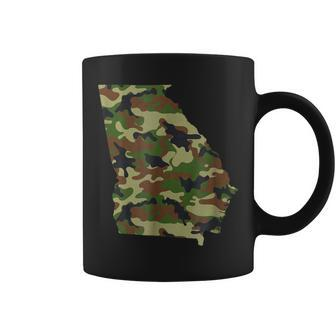 Georgia Military Green Camouflage State Coffee Mug | Mazezy