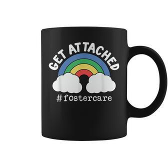 Get Attached Foster Care Rainbow Parent Adoption Day Coffee Mug - Thegiftio UK