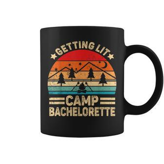 Getting Lit Camping Camp Bachelorette Party Matching Coffee Mug - Thegiftio UK