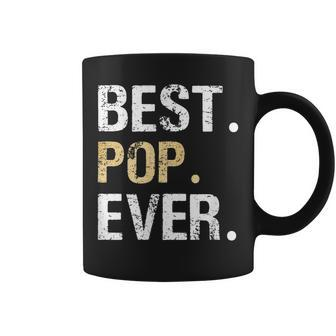 Gift From Granddaughter Grandson Grandkids Best Pop Ever Gift For Mens Coffee Mug - Seseable