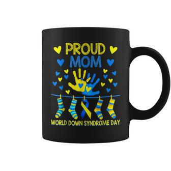 Gifts Proud Mom T21 World Down Syndrome Awareness Day Ribbon Coffee Mug | Mazezy UK
