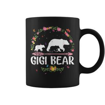 Gigi Bear Flowers Matching Family Bear Mothers Day Gift V2 Coffee Mug - Seseable