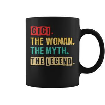Gigi The Woman The Myth The Legend Vintage Mother Day Coffee Mug - Seseable