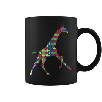 Giraffe Autism Awareness Kids Ruminant Puzzle Day Mom Gift Coffee Mug - Seseable