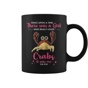 Girl Loves Crab Gift For Pet Owner Men Women Mom Dad Him Coffee Mug - Seseable