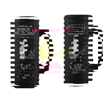 Girl Loves Owl Gift For Pet Owner Men Women Mom Dad Him Coffee Mug - Seseable