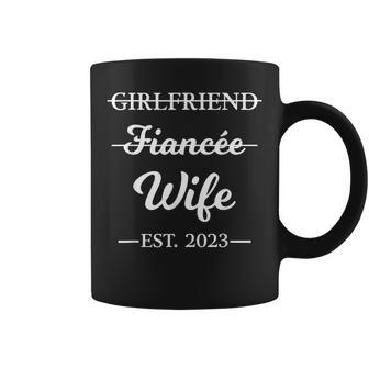 Girlfriend Fiancee Wife Married 2023 Engagement Couple Coffee Mug | Mazezy