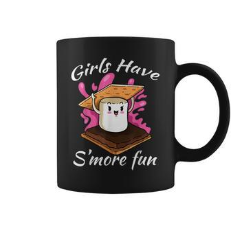 Girls Have Smore Fun Funny Camping Trip Camper Women Gift Coffee Mug | Mazezy