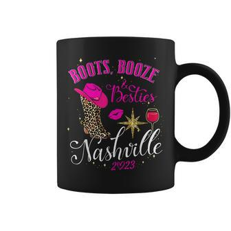 Girls Trip Nashville 2023 Boots Booze & Besties Weekend Coffee Mug | Mazezy